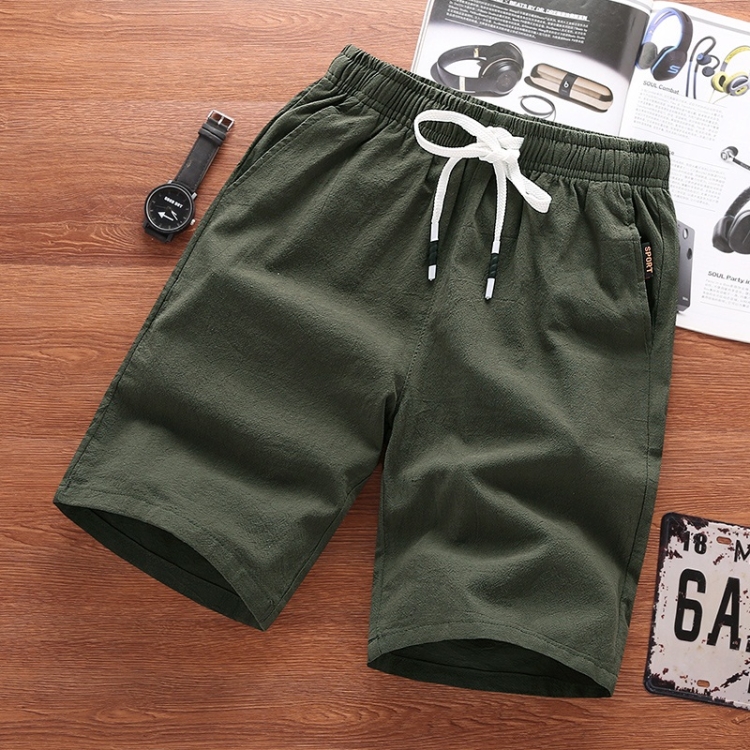 Pantalones de chándal de sección fina para hombre (Color: Verde militar  Talla: 5XL)