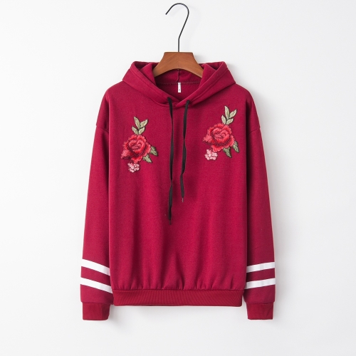 wine colored sweatshirt