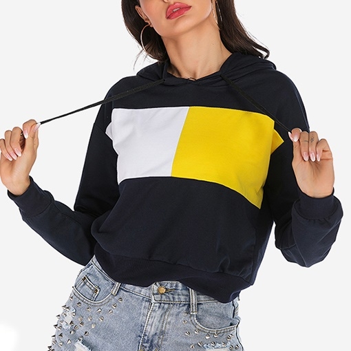 SUNSKY - Sudadera de mujer de manga larga con blusas cortas (Color: como se  muestra en el tamaño: L)