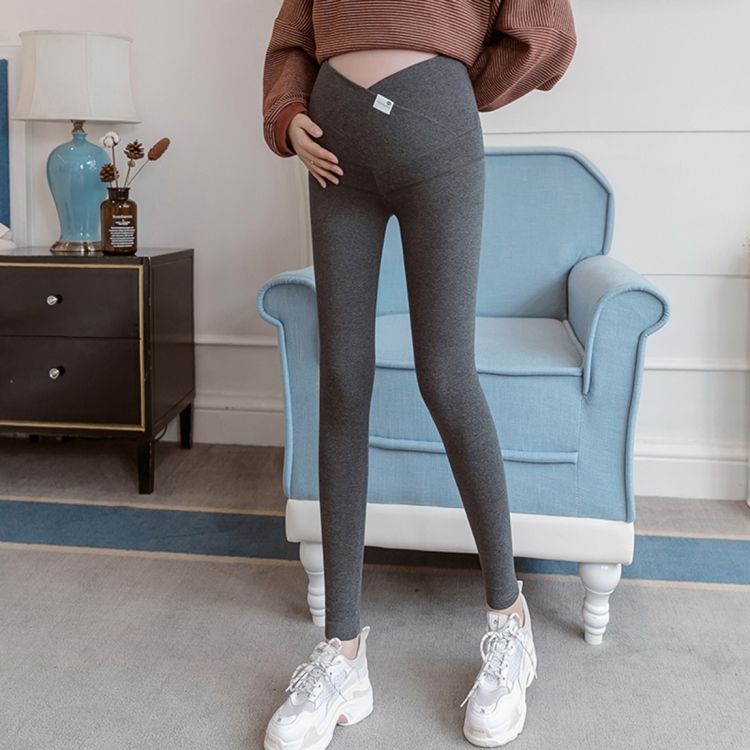 

Fall Fashion Trendy Moms Pregnancy Pants Leggings Sports Pants Casual Autumn Clothes(Color:Dark Grey Size:XL)
