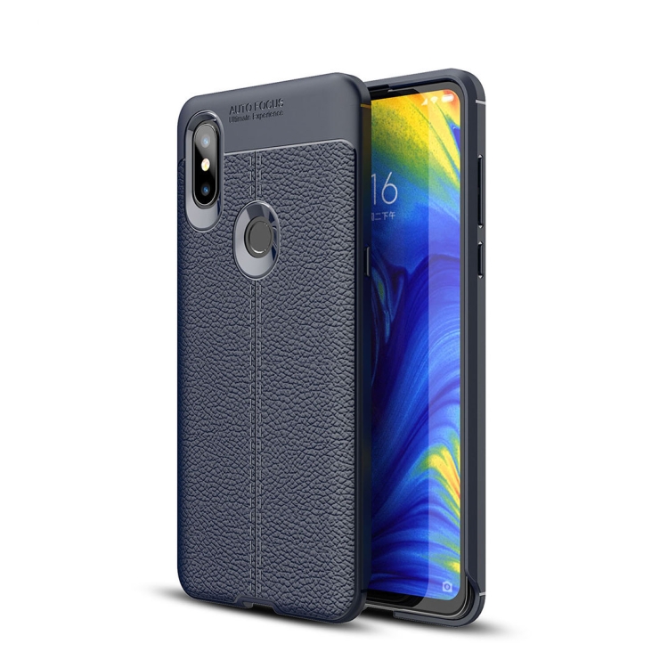 

Litchi Texture TPU Shockproof Case For Xiaomi Mix 3 (Navy Blue)