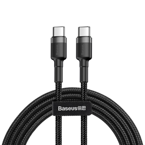 

Baseus CATKLF-GG1 Cafule Series USB-C / Type-C PD 2.0 60W Flash Charge Cable, Cable Length: 1m