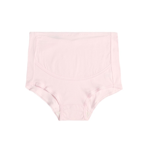 

3 PCS Pure Color Large Size Breathable High Waist Belly Lift Adjustable Maternity Panties (Color:Pink Size:XXXXXL)