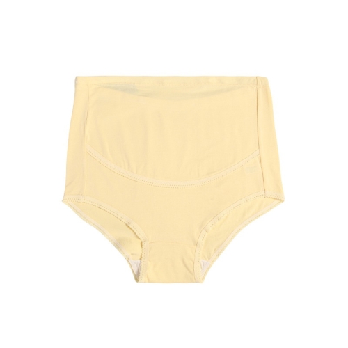 

3 PCS Pure Color Large Size Breathable High Waist Belly Lift Adjustable Maternity Panties (Color:Yellow Size:XXXL)