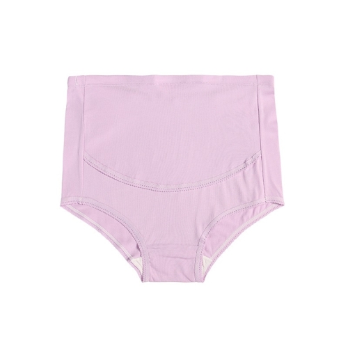 

3 PCS Pure Color Large Size Breathable High Waist Belly Lift Adjustable Maternity Panties (Color:Purple Size:M)