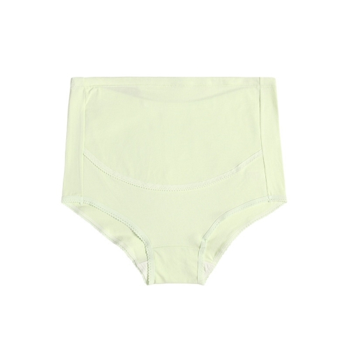 

3 PCS Pure Color Large Size Breathable High Waist Belly Lift Adjustable Maternity Panties (Color:Green Size:XXXXL)