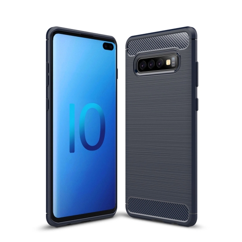 

Brushed Texture Carbon Fiber TPU Case for Galaxy S10+