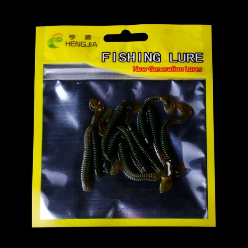 HENGJIA SO041 5cm/0.6g 10 PCS Fishing Wobbler Soft Jigging Fishing Lure  Worm Swimbaits Silicone Bait
