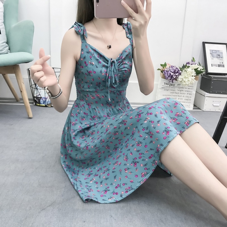 

All-match Slim Tube Top Mid-length Suspender Skirt (Color:3 Size:M)