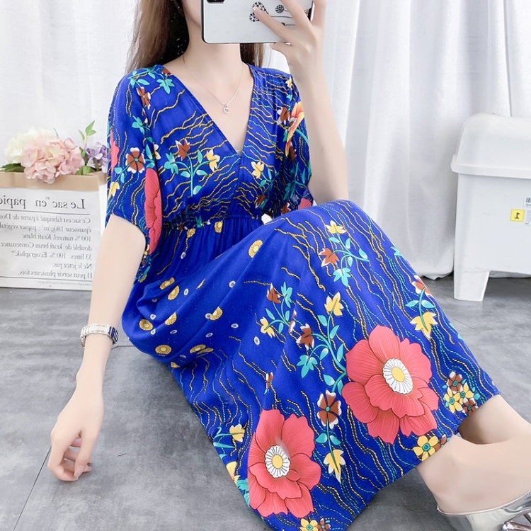 

Seaside Holiday Printed High Waist Slim Beach Skirt (Color:6 Size:XL)