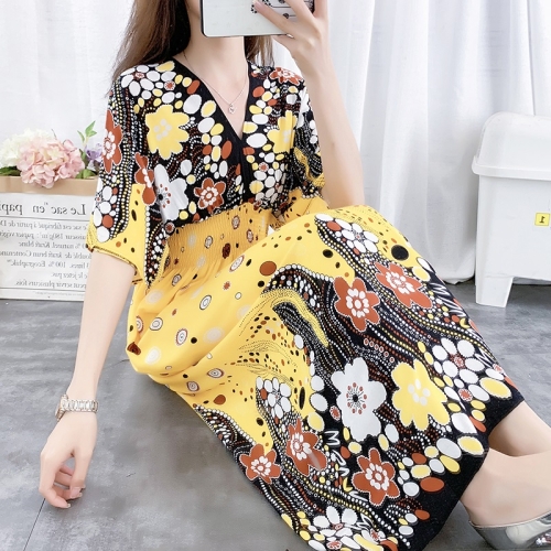 

Seaside Holiday Printed High Waist Slim Beach Skirt (Color:4 Size:M)