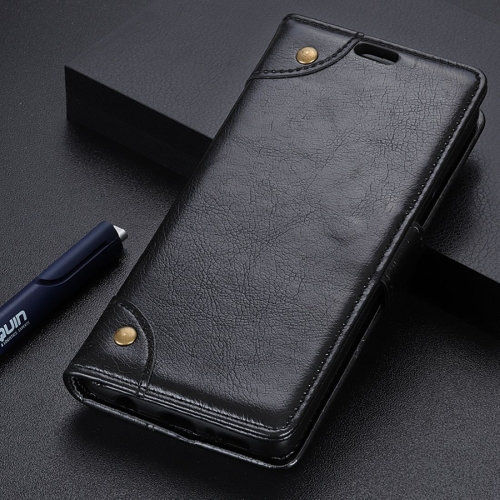 

Copper Buckle Nappa Texture Horizontal Flip Leather Case for Huawei P30 Lite, with Holder & Card Slots & Wallet (Black)