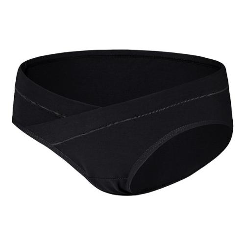 

Summer Thin Cotton Low-rise Belly Support Pregnant Woman Panties (Color:Black Size:XL)