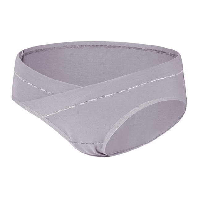 

Summer Thin Cotton Low-rise Belly Support Pregnant Woman Panties (Color:Light Gray Size:XXL)