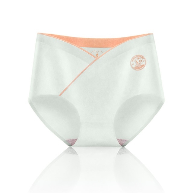 

Summer Two-color Cotton Seamless Briefs Low-waist Belly Support Pregnant Woman Panties (Color:Matcha Size:L)