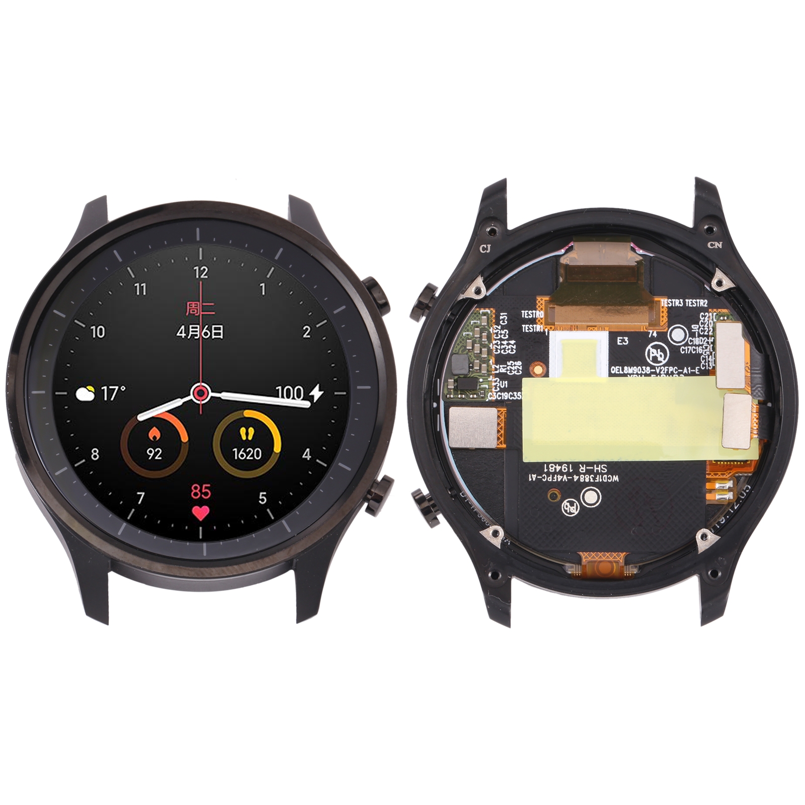 Original LCD Screen and Digitizer Full Assembly With Frame for Xiaomi Watch Color / Watch Revolve XMWT06