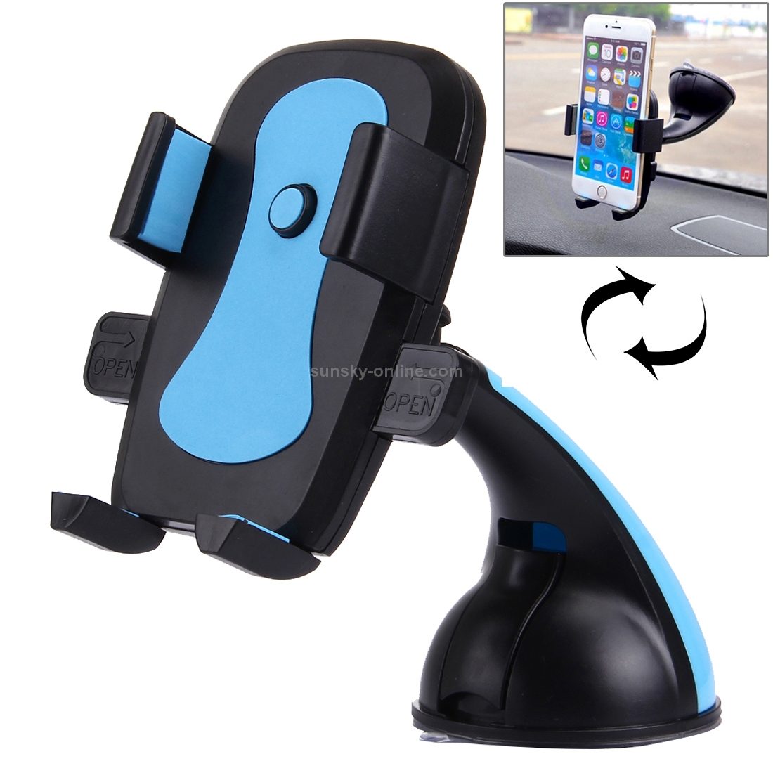 Curved Handle Suction Cup Car Phone Navigation Holder Curved Handle Suction Cup Car Phone Navigation Holder