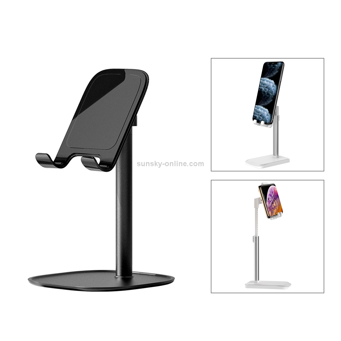 ROCK RPH0944 Adjustable Lifting 90 Degree Rotation ABS Stand Desktop Phone Tablet Holder(Black) ROCK RPH0944 Adjustable Lifting 90 Degree Rotation ABS Stand Desktop Phone Tablet Holder(Black)