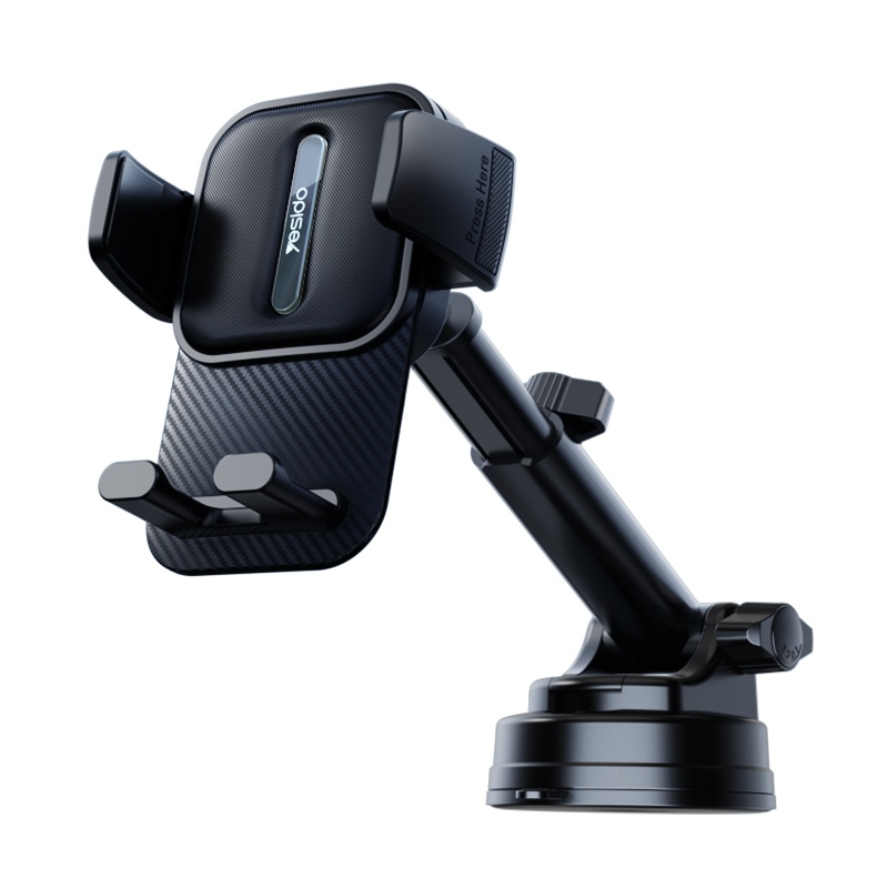 Yesido C174 Suction Cup Type Telescopic Car Phone Holder (Black) Yesido C174 Suction Cup Type Telescopic Car Phone Holder (Black)