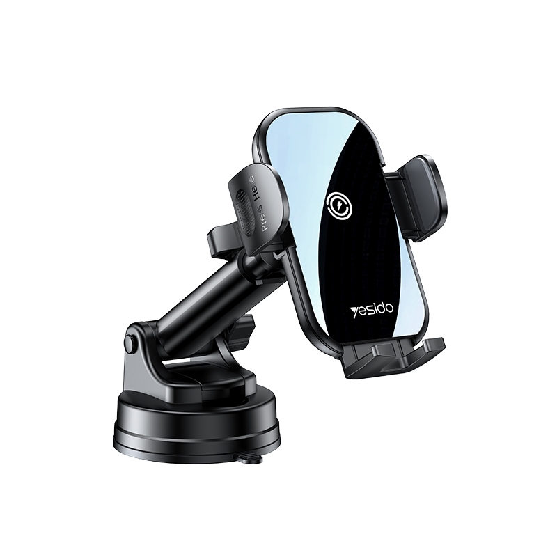 Yesido C197 15W 2 in 1 Suction Cup Type Wireless Charging Car Holder Set (Black) Yesido C197 15W 2 in 1 Suction Cup Type Wireless Charging Car Holder Set (Black)