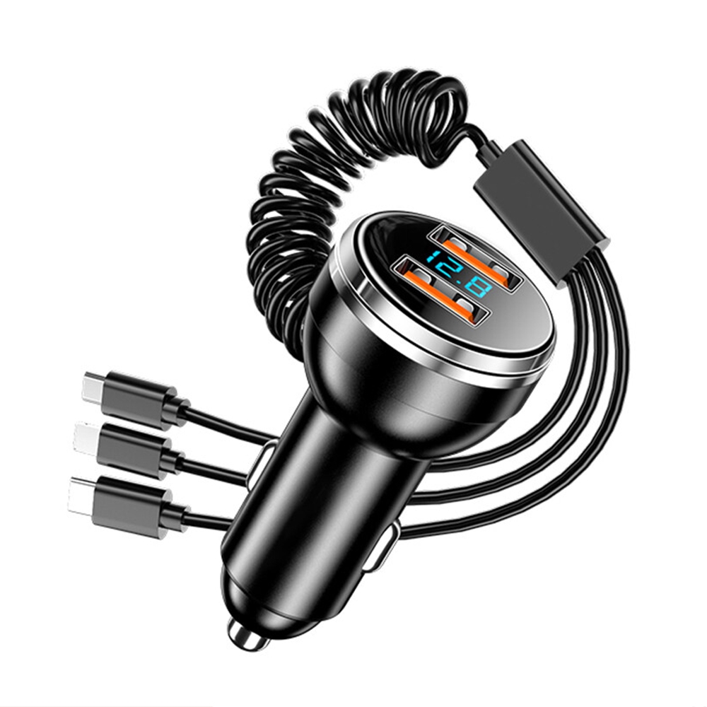 BW13 67.5W 3 in 1 Charging Cable & Dual USB Port Car Charger BW13 67.5W 3 in 1 Charging Cable & Dual USB Port Car Charger