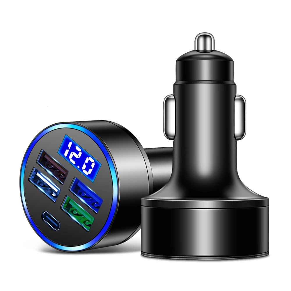 3.1A 5 in 1 Digital Display Car Charger with Voltmeter 3.1A 5 in 1 Digital Display Car Charger with Voltmeter
