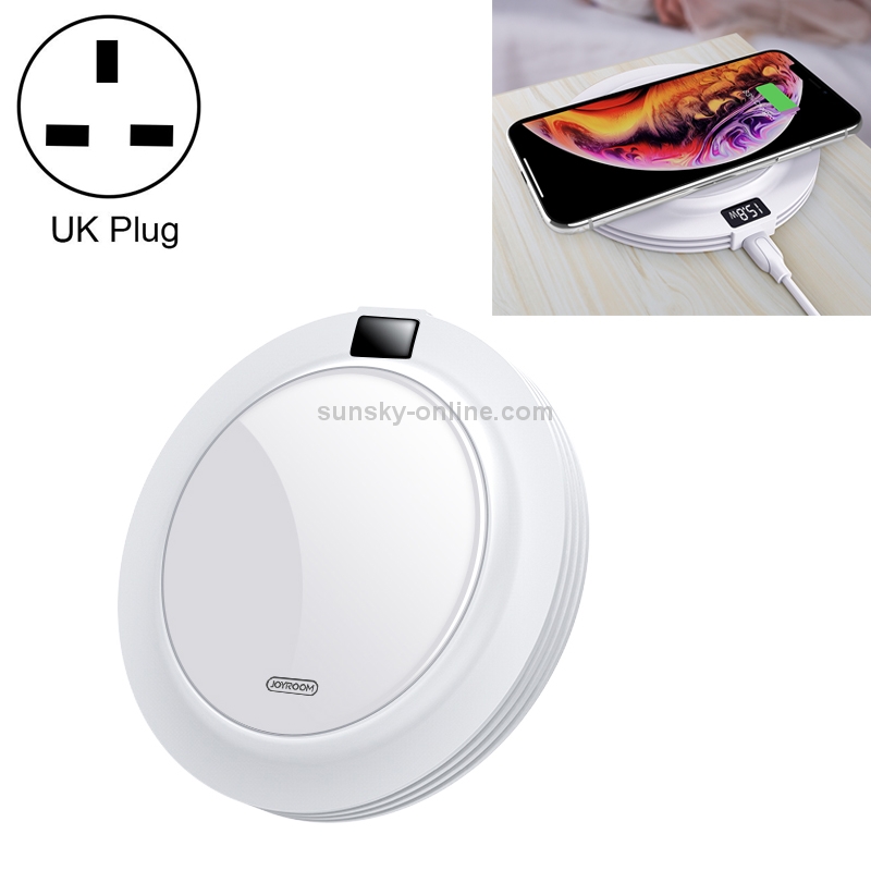 JOYROOM JR-A16 18W Intelligent Fast Wireless Charger, UK Plug(White) JOYROOM JR-A16 18W Intelligent Fast Wireless Charger, UK Plug(White)