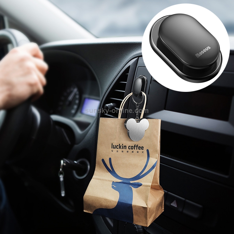 Baseus ACGGBK-01 4 in 1 Car Small Shell Shape ABS Stick Hook Baseus ACGGBK-01 4 in 1 Car Small Shell Shape ABS Stick Hook