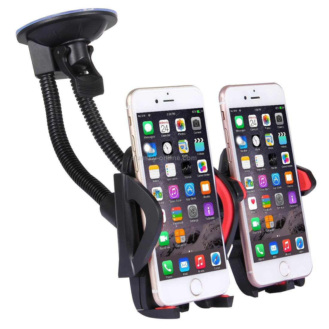 Suction Cup Couple Car Mount Holder Stand Suction Bracket with Adjustable Goose Neck for GPS & PDA & MP4 Suction Cup Couple Car Mount Holder Stand Suction Bracket with Adjustable Goose Neck for GPS & PDA & MP4