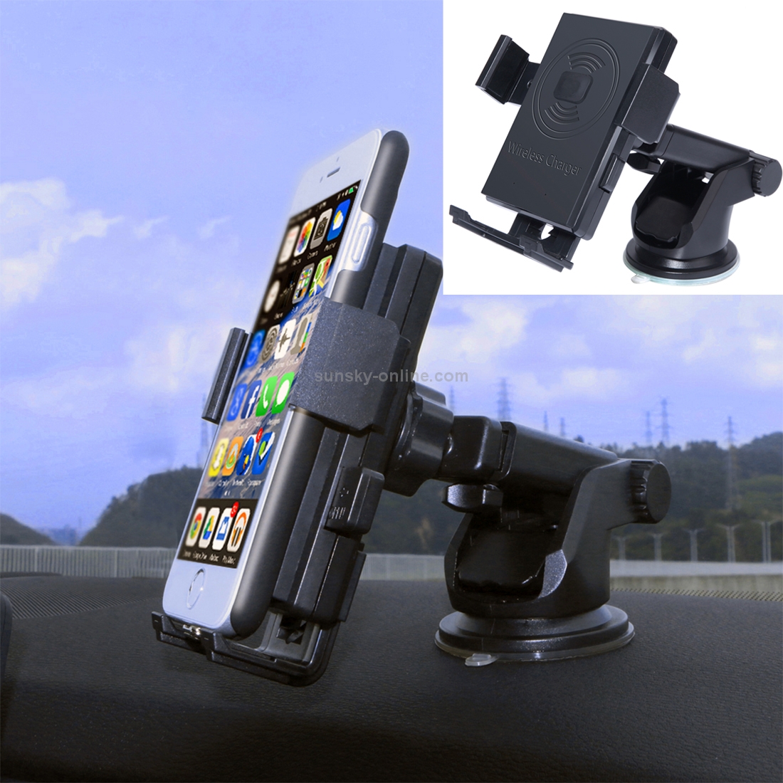 N8-1 5V 1A Output Sticky Bracket Car Air Outlet Vent Fast Wireless Charger N8-1 5V 1A Output Sticky Bracket Car Air Outlet Vent Fast Wireless Charger