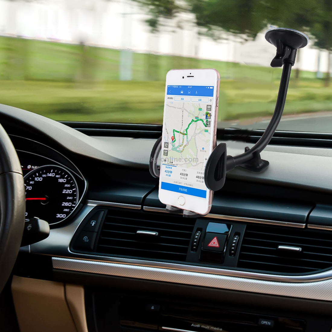 Universal Phone Holder Stand Mount, Clip Width: 47-95mm Universal Phone Holder Stand Mount, Clip Width: 47-95mm