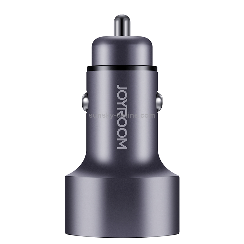 JOYROOM C-M215 5V 2.1A Aluminum Alloy Dual USB Ports Smart Car Charger JOYROOM C-M215 5V 2.1A Aluminum Alloy Dual USB Ports Smart Car Charger