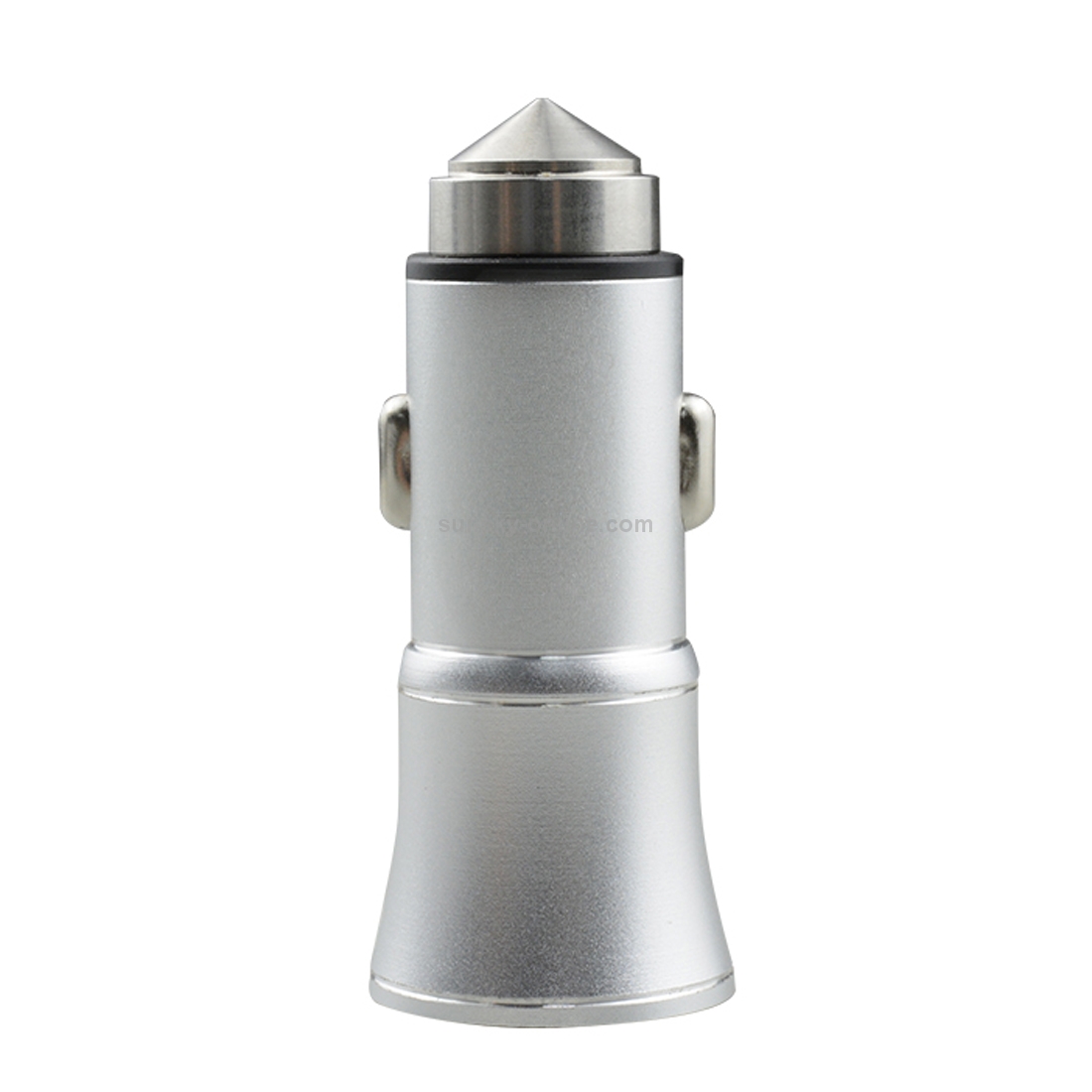 SEZU Tower 1st Generation Aviation Aluminium 1A + 2.1A Dual USB Car Charger with Safety Hammer(Silver) SEZU Tower 1st Generation Aviation Aluminium 1A + 2.1A Dual USB Car Charger with Safety Hammer(Silver)