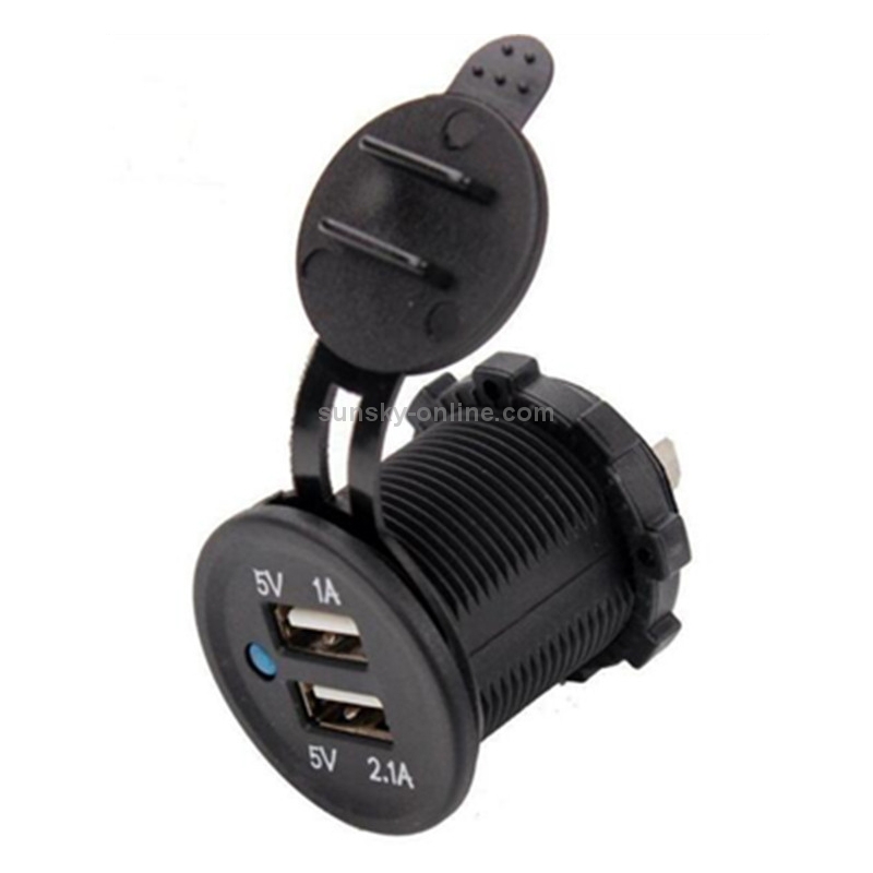 Car Motorcycle ABS Dual Port Charger Car Motorcycle ABS Dual Port Charger