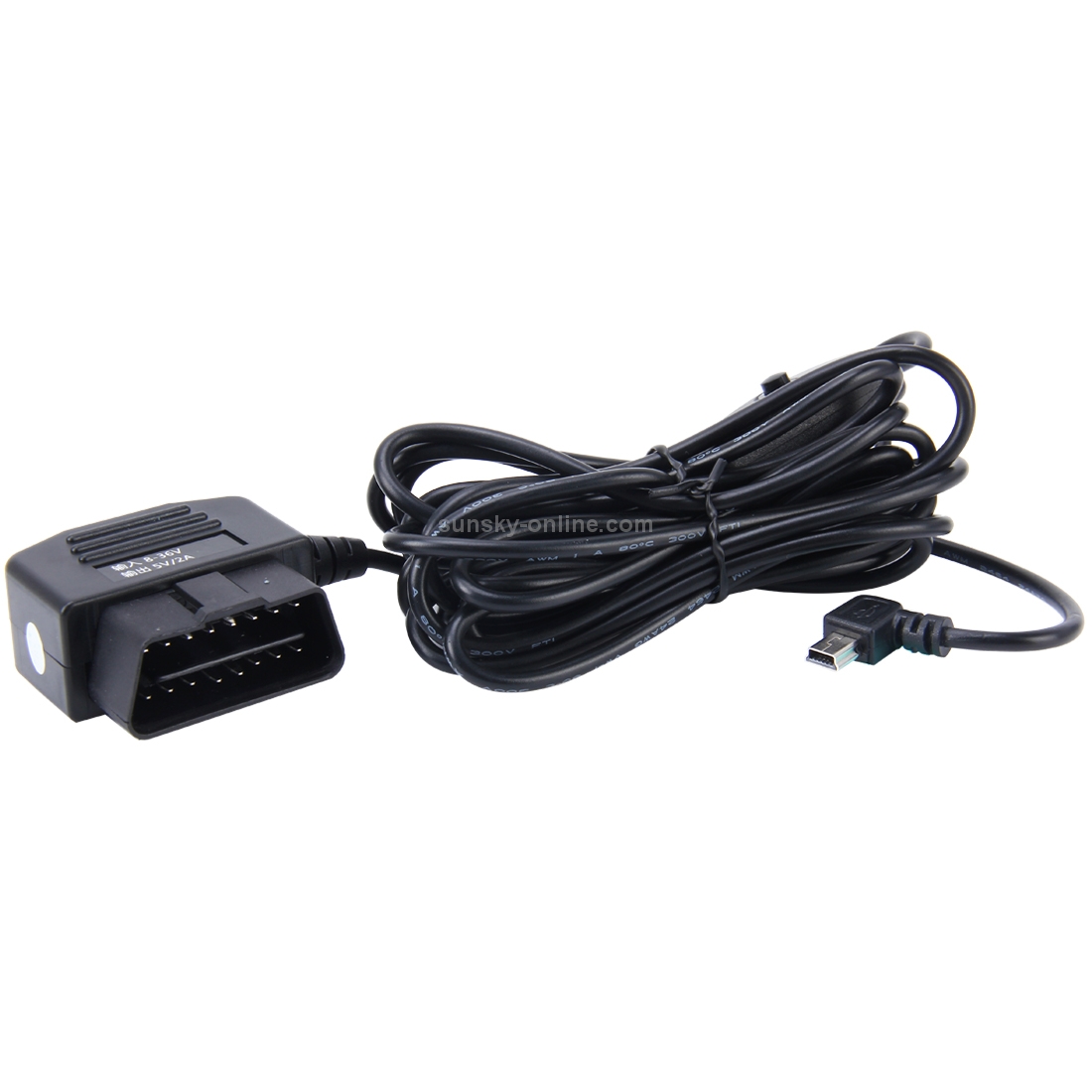 Car Auto 16Pin OBDII Charging Cable Mini 5 Pin USB Power Adapter with Switch Button for GPS Tablet E-dog Phone, Cable Length: 3.4m Car Auto 16Pin OBDII Charging Cable Mini 5 Pin USB Power Adapter with Switch Button for GPS Tablet E-dog Phone, Cable Length: 3.4m