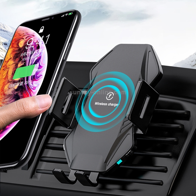 T3 Intelligent Auto-induction Car Mount Wireless Charger, Suitable for 4.5 - 6.8 inch Smartphones T3 Intelligent Auto-induction Car Mount Wireless Charger, Suitable for 4.5 - 6.8 inch Smartphones