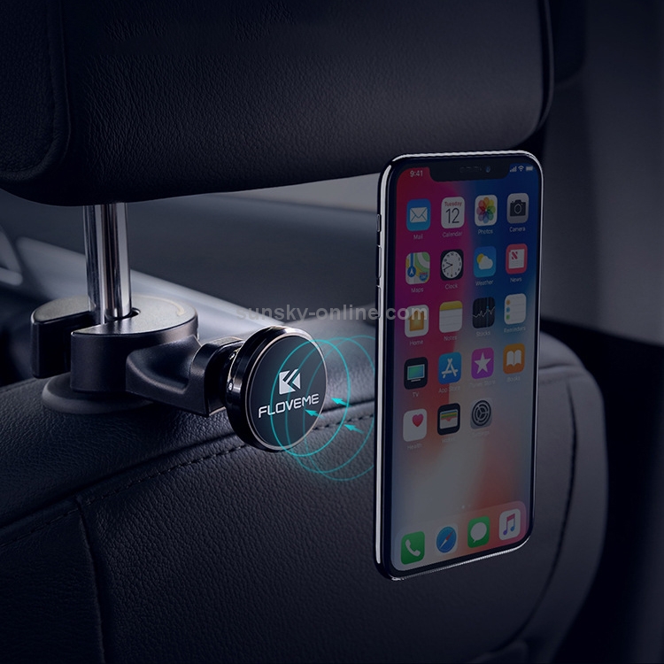 FLOVEME Universal Car Back Seat Hanger Hook Mobile Phone Magnetic Holder FLOVEME Universal Car Back Seat Hanger Hook Mobile Phone Magnetic Holder