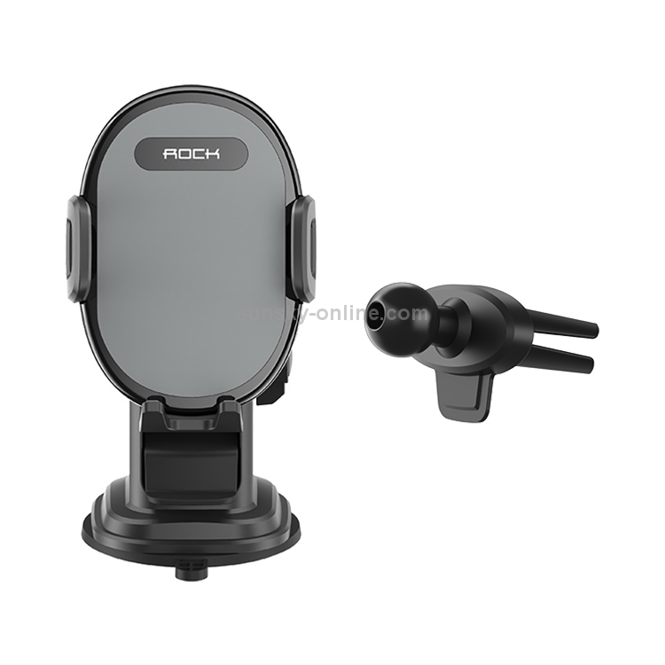 ROCK SPACE RAM0009 Suction Cup Retractable Rotating Mechanical Car Holder, Suitable for Phones within 66-102mm Width ROCK SPACE RAM0009 Suction Cup Retractable Rotating Mechanical Car Holder, Suitable for Phones within 66-102mm Width