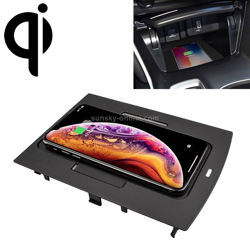 Car Qi Standard Wireless Charger 10W Quick Charging for Honda 10th Generation Accord 2018-2021, Left Driving Car Qi Standard Wireless Charger 10W Quick Charging for Honda 10th Generation Accord 2018-2021, Left Driving