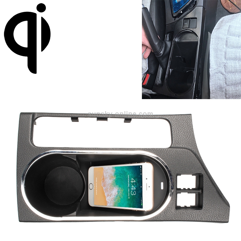Car Qi Standard Wireless Charger 10W Quick Charging for Toyota Carola / Levin 2017-2018, Left Driving Car Qi Standard Wireless Charger 10W Quick Charging for Toyota Carola / Levin 2017-2018, Left Driving