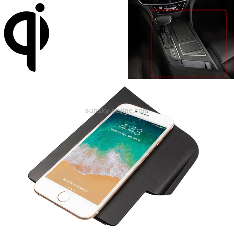 Car Qi Standard Wireless Charger 10W Quick Charging for Cadillac CT6 2016-2018, Left Driving Car Qi Standard Wireless Charger 10W Quick Charging for Cadillac CT6 2016-2018, Left Driving