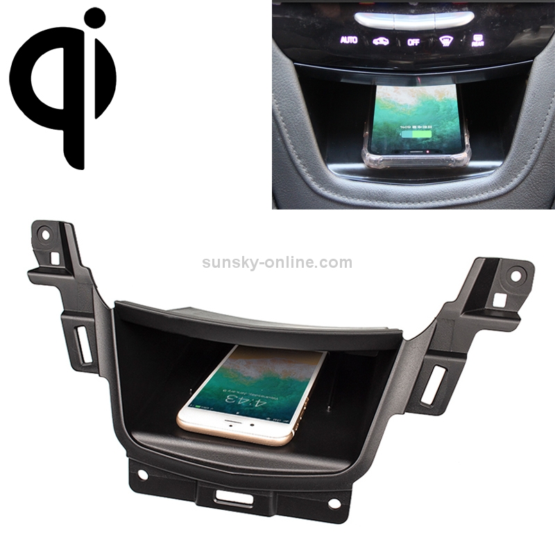 Car Qi Standard Wireless Charger 10W Quick Charging for Cadillac XT5 2016-2021, Left Driving Car Qi Standard Wireless Charger 10W Quick Charging for Cadillac XT5 2016-2021, Left Driving