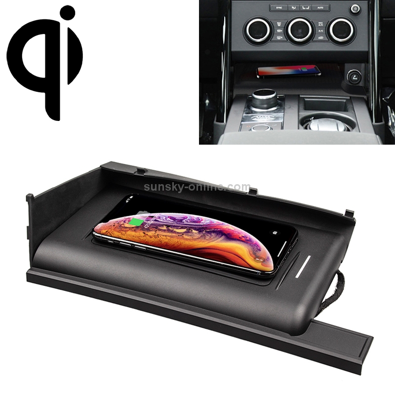 Car Qi Standard Wireless Charger 10W Quick Charging for Land Rover Discovery 5 2017-2020, Left Driving Car Qi Standard Wireless Charger 10W Quick Charging for Land Rover Discovery 5 2017-2020, Left Driving