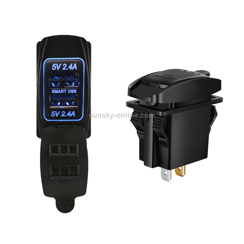 Car 4.8A Double-sided Mobile Phone Charger Car 4.8A Double-sided Mobile Phone Charger
