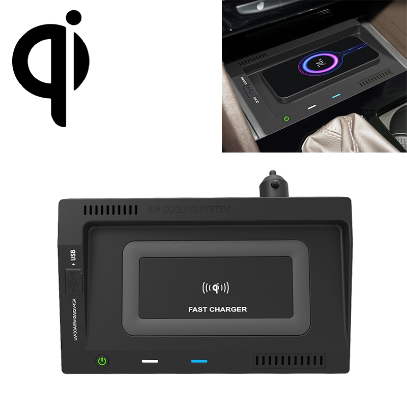 HFC-1031 Car Qi Standard Wireless Charger 10W Quick Charging for Volkswagen Teramont 2018-2020, Left Driving HFC-1031 Car Qi Standard Wireless Charger 10W Quick Charging for Volkswagen Teramont 2018-2020, Left Driving