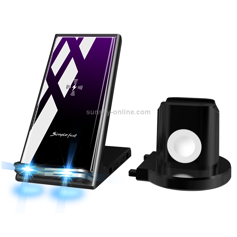 A9 10W 6 In 1 Multi-function Split Design Car Fast Charging Induction Wireless Charger(Black) A9 10W 6 In 1 Multi-function Split Design Car Fast Charging Induction Wireless Charger(Black)