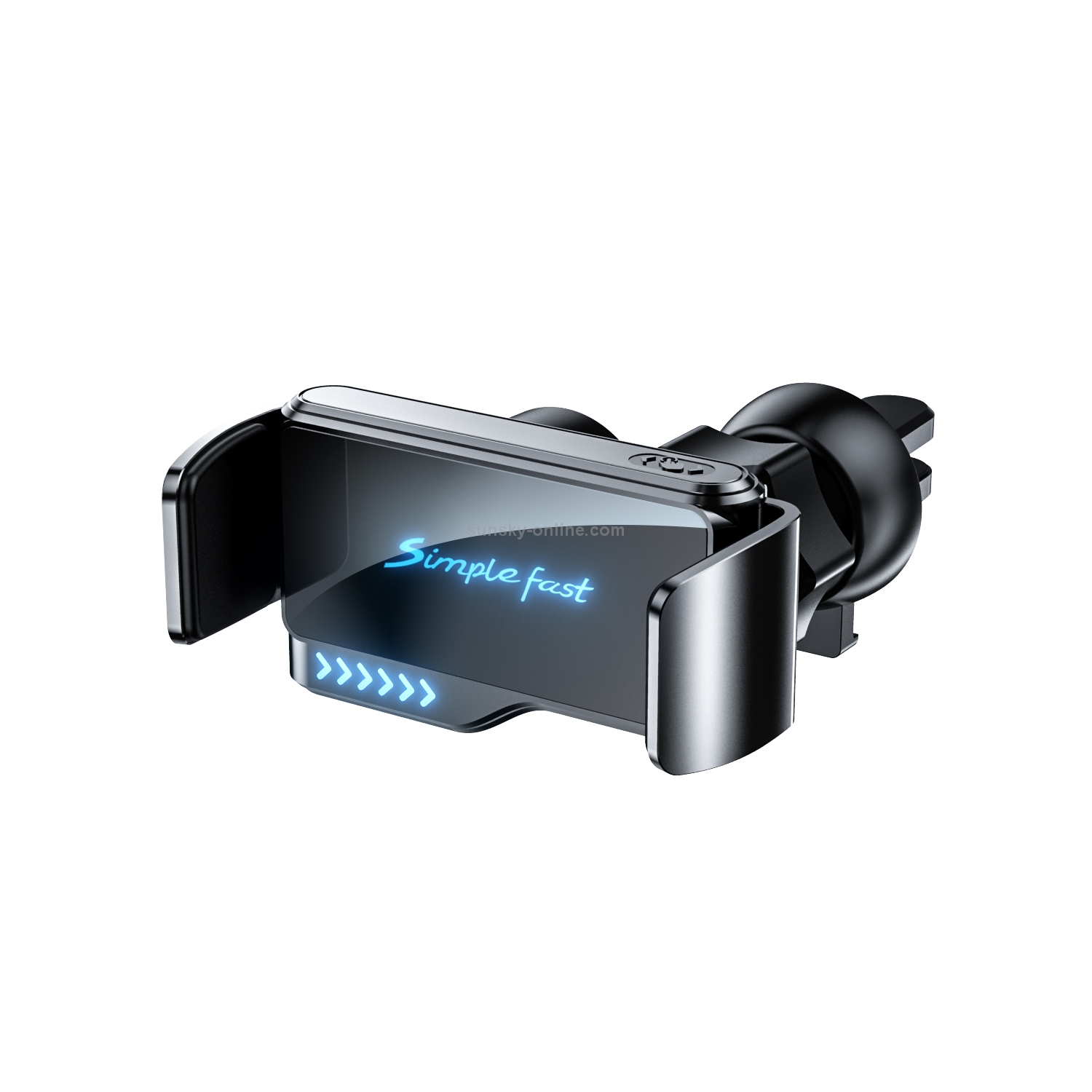 N7 Car Pure Electric Drive Locking Wireless Charger Holder(Black) N7 Car Pure Electric Drive Locking Wireless Charger Holder(Black)