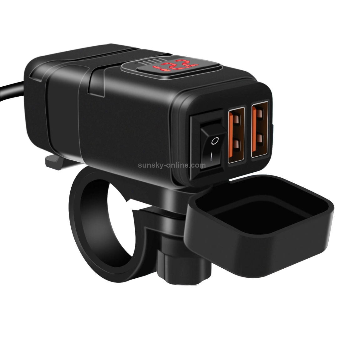 Universal Car Super Quick Dual Port USB Charger Power Outlet Adapter with LED Digital Voltmeter(Red Light) Universal Car Super Quick Dual Port USB Charger Power Outlet Adapter with LED Digital Voltmeter(Red Light)