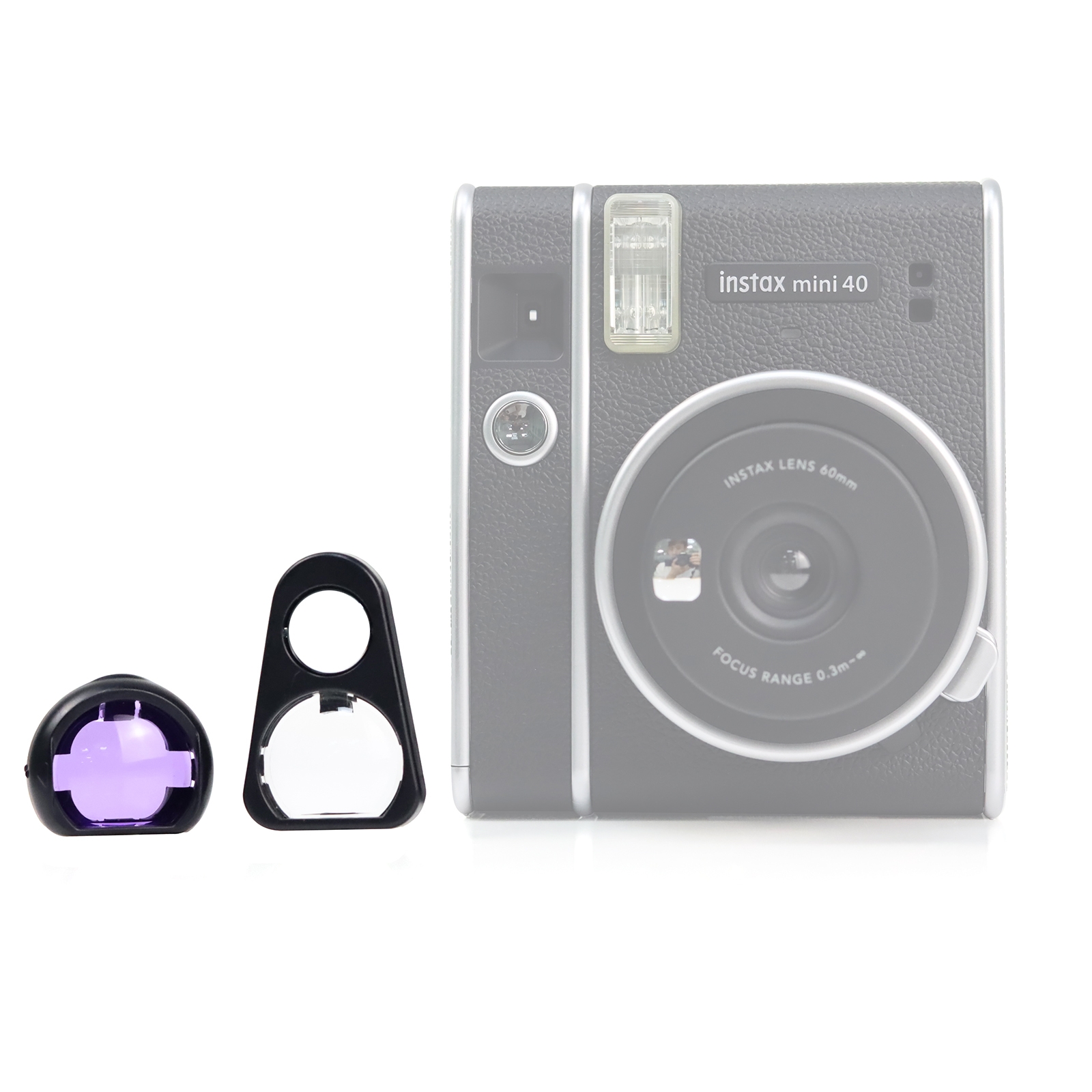 2 in 1 Selfie Portrait Purple Color Filter Set for FUJIFILM Instax mini 40