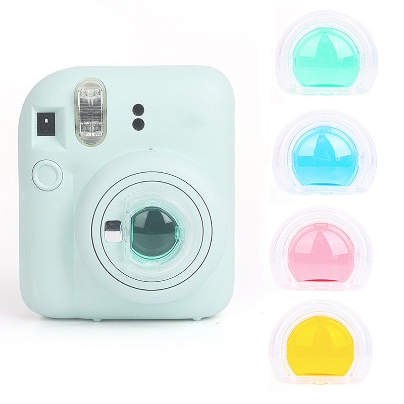 For Fujifilm Instax mini 12 4-in-1 Jelly Four Colors Camera Filter